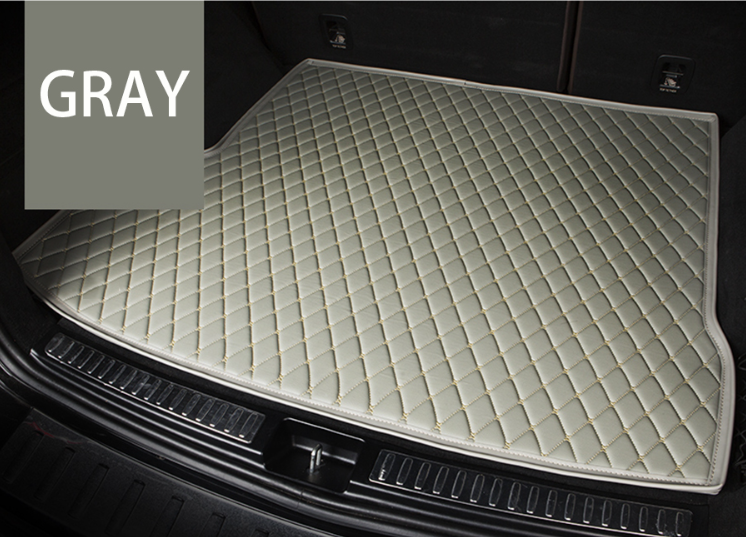 Grey Partial Cargo Trunk mat/liner, partial for Honda, BMW, Ford, VOLVO, Nissan, Hyundai, Jeep aerial view