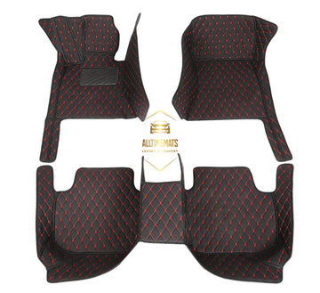 Luxurious Black/Red Floor Mats/Car Mats- Custom Made – All Time Mats